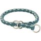 KT25. Trixie Cavo Stop-the-pull Collar - fonott nyakörv (zsálya/petrol kék) kutyák részére (S-M) 35-41/12mm