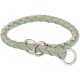 KT25. Trixie Cavo Stop-the-pull Collar - fonott nyakörv (zsálya/homok) kutyák részére (S-M) 35-41/12mm