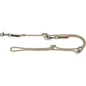   Trixie Be Nordic Leash - kiképzőpóráz fonott kötélből (homok/fekete) S-M (2m/8mm)