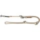 Trixie Be Nordic Leash - kiképzőpóráz fonott kötélből (homok/fekete) S-M (2m/8mm)