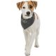 KT24: Trixie Be Nordic neckerchief - kendős nyakörv (sötétszürke, mintával) kutyák részére (S) 30cm