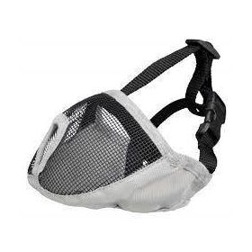   Trixe Muzzle for short-nosed breeds - szájkosár (szürke) rövid orrú kutyák részére (M) 40cm