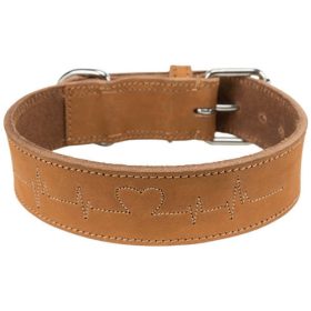   Trixie Leather Rustic - bőr nyakörv - barna (L-XL) 55-65cm/40mm