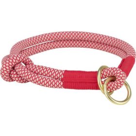   Trixie soft rope semi-choke - félfojtó nyakörv (piros/krém) kutyák részére (M:45cm/10mm)