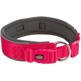   Trixie premium collar, extra wide (S-M) - nyakörv (extra széles,fukszia/grafit) kutyák részére (S-M) 33-42cm/35mm