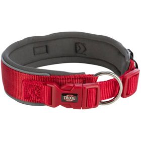   Trixie premium collar, extra wide (L-LX) - nyakörv (extra széles,piros/grafit) kutyák részére (L-LX) 53-62cm/50mm