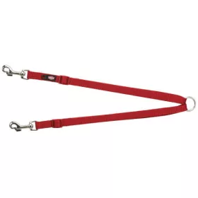   Trixie Premium Coupler - páros póráz - piros - (XS-M) 40-70cm/15mm