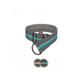   KT25.Trixie Fusion Stop-the-pull Collar, - széles, félfojtó nyakörv (szürke,óceánkék) kutyák részére (S-M) 28-38mm/35mm