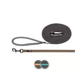   Trixie Fusion Tracking Leash - nyomkövető póráz (szürke,papaja) kutyák részére (M-XL) 3m/17mm