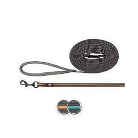   Trixie Fusion Tracking Leash - nyomkövető póráz (szürke,papaja) kutyák részére (M-XL) 15m/17mm