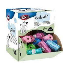   Trixie Poop Bag - kutyaürülék zacskó (műanyag, vegyes színekben) 20db/rolni