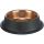 Trixie BE NORDIC Ceramic Bowl - gumi/acél tál (fekete/bronz) kutyák részére (0,45l /19cm)