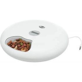   Trixie TX5+1 Automatic Food Dispenser - autómata etető (fehér) 6x180ml/ 32x8cm