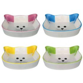   Trixie Ceramic Bowl - kerámia tál (fehér, mintás) macskák részére (12cm)