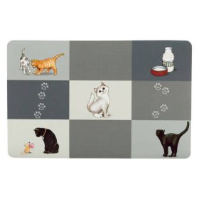   Trixie Place Mat - Műanyag alátét (szürke,mintás) tálakhoz (44x28cm)