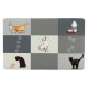 Trixie Place Mat - Műanyag alátét (szürke,mintás) tálakhoz (44x28cm)