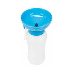   Trixie Bottle with Drinking Bowl - Műanyag úti itató, tállal (több féle színben) kutyák részére (0,55l)