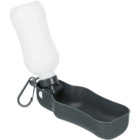   Trixie Bottle with Bowl - itatós palack (fekete,piros színben) kutyák részére (0,25l)