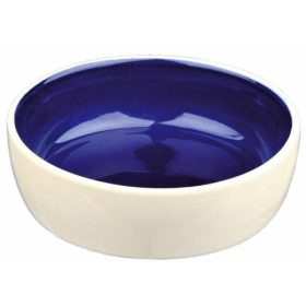   Trixie Ceramic Bowl - kerámia tál (fehér, kék) macskák részére (0,3l /13cm)