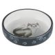 Trixie Ceramic Bowl - kerámia tál (fehér, mintás) macskák részére (0,3l /15cm)
