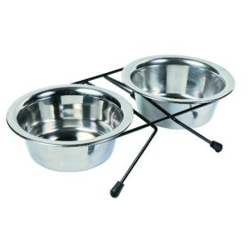 Trixie Eat on Feet állványos etetőkészlet - 2 x 0,45 l