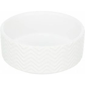   Trixie Ceramic Bowl - kerámia tál (nyomott mintával, fehér) kutyák részére (0,4l/13cm)