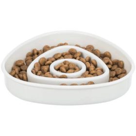   Trixie Slow Feeding Plastic Bowl - evést lassító tál (vegyes színekben) macskák részére (0,35l/15cm)