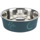 Trixie Stainless Steel Bowl - fémtál műanyag borítással (mintás, többféle színben) kutyák részére (0,3l/12cm)