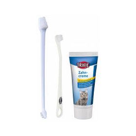  Trixie Dental Hygiene Set - fogkefe és fogkrém szett macskák részére