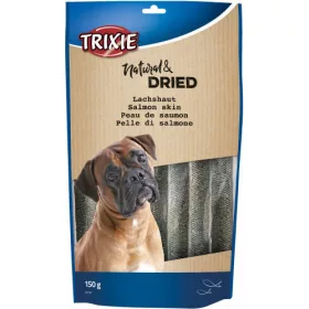   Trixie Natural & Dried Salmon skin - jutalomfalat (lazacbőr) kutyák részére (150g)