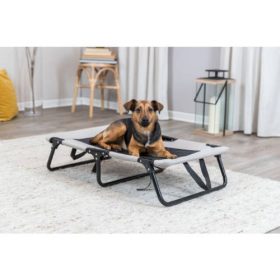   Trixie Dog Lounger - szögletes fekhely (szürke/fekete) kutyák részére (99x19x60cm)