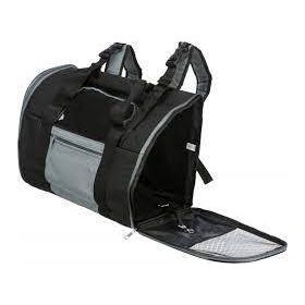   Trixie Connor Backpack - hátizsák (fekete,szürke) kistestű állatok szállításához (42x29x21cm)