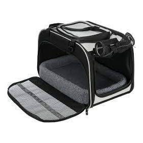   Trixie Living & Transport Bag Valery - szállítótáska (fekete,szürke) kutyák részére (29x31x49cm)