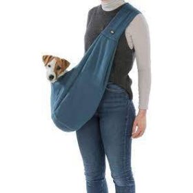  Trixie Junior Front Carrier Soft - szállítótáska (kék/vil.szürke) kutyák részére (22x20x60cm)