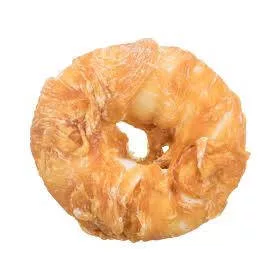   Trixie Denta Fun Chicken Chewing Rings - jutalomfalat (csirke,marhabőr) 10cm (110g)