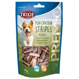   Trixie Premio Fish Chicken Stripes - jutalomfalat (csirke,hal) kutyák részére (75g)