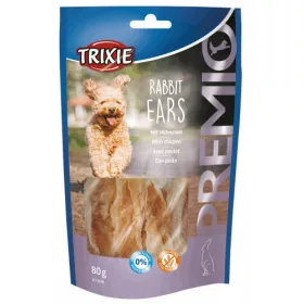   Trixie PREMIO Rabbit Ears - jutalomfalat (töltött nyúlfül) 80g