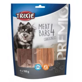   Trixie PREMIO 4 Meat Bars - jutalomfalat (csirke,kacsa,lazac,bárány) 4x100g