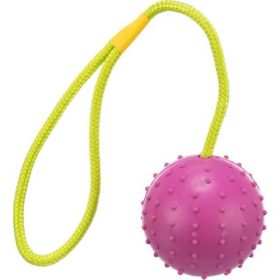   Trixie Ball on a Rope - natúr gumi játék (labda kötéllel) kutyák részére (7/30cm)