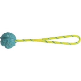   Trixie Aqua Toy Ball on Rope - natúr gumi játék (labda kötéllel) kutyák részére (7/35cm)