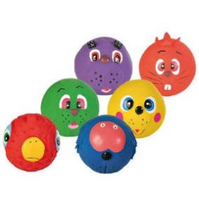   Trixie Faces Toy Balls - labda játék (több féle figura) kutyák részére (6cm)