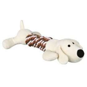   Trixie Animals with Rope Toy - plüss-kötél játék (kutya) kutyák részére (32cm)