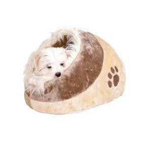   KT25.Trixie Minou Cave - plüss barlang (barna/bézs) kutyák részére (41X30X50cm)