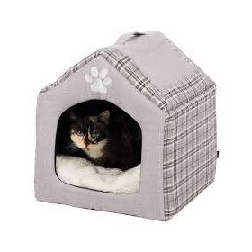   Trixie Silas Cave - plüss barlang (szürke/krém) kutyák részére (40X45X40cm)