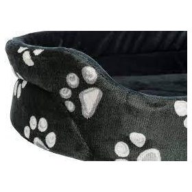 KT25. Trixie Jimmy ágy, ovális, 95x85cm, fekete