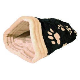   Trixie Jasira Cuddly Bag - bújózsák (fekete/ tappancs mintával) macskák részére (25x27x45cm)
