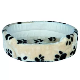   KT25.Trixie Charly Bed - ovális, peremes fekhely (bézs/mintás) kutyák részére (65x55cm)