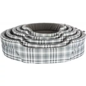   KT25.Trixie Lucky Bed - ovális, peremes fekhely (szürke/fehér) kutyák részére (65x55cm)