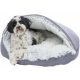Trixie Harvey cuddly cave - bújó (szürke/fekete-fehér) kutyák részére (55cm)