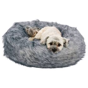   Trixie Bed Yelina - kerek, peremes fekhely (fekete/szürke) kutyák részére (55cm)